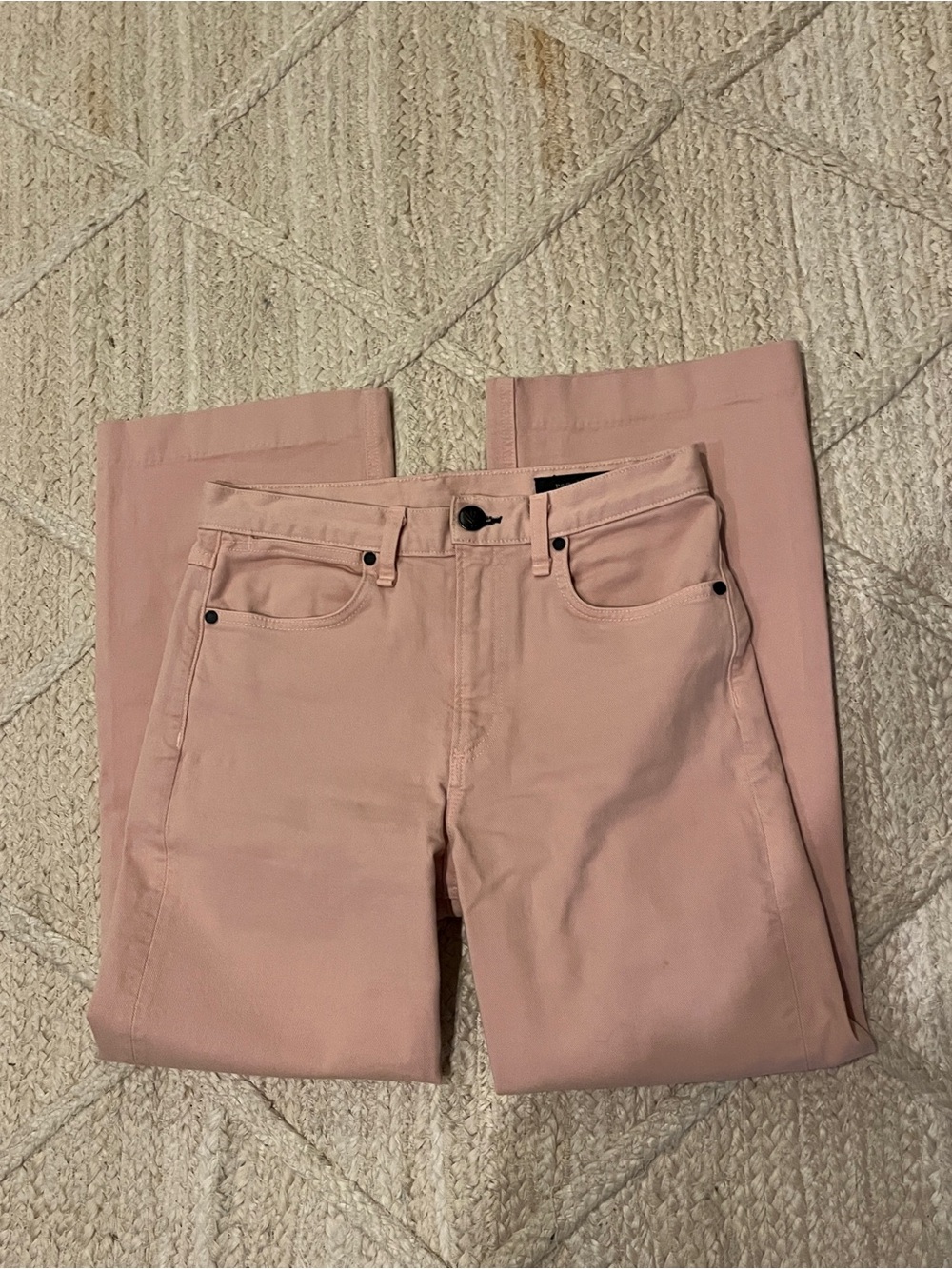 rag & bone Dusty Pink Straight-Leg Jeans